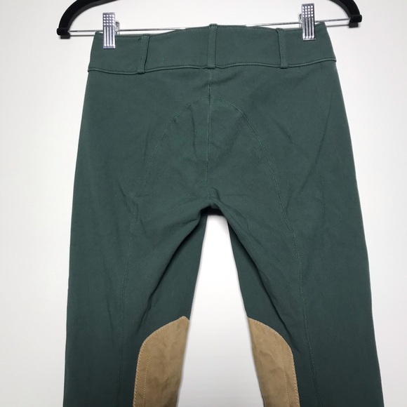The Tailored Sportsman Girls Trophy Hunter Breeches In Forest Green Size 14 - Picture 6 of 6